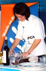 Amy Ballin at the PCA Regional Cuisine Cook-Off